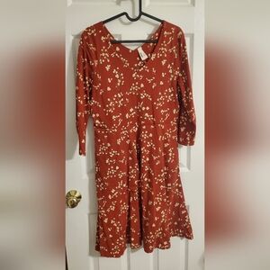 Floral Rust Dress